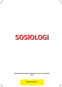 Sosiologi untuk SMA/MA Kelas XII